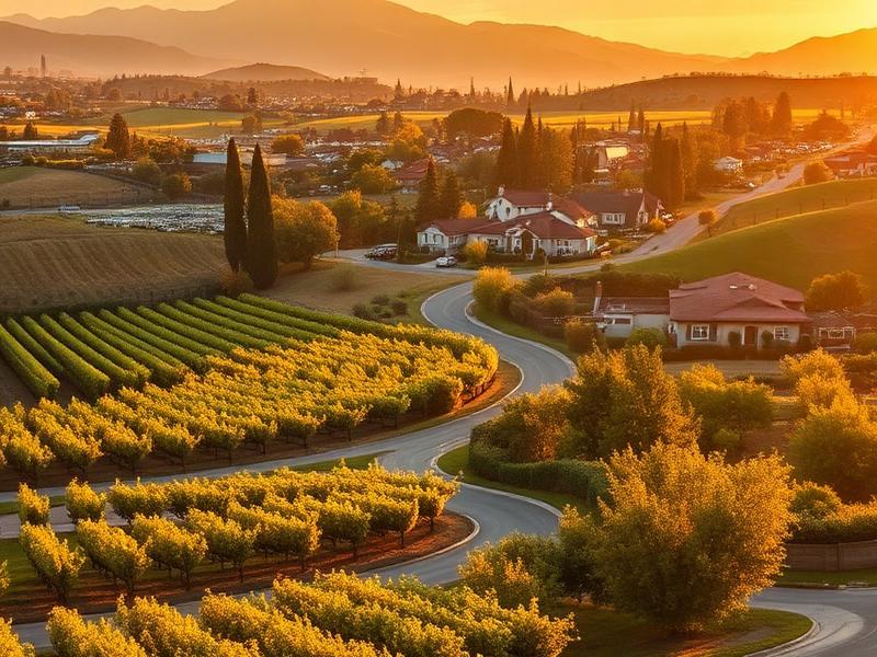 Brentwood, California cityscape